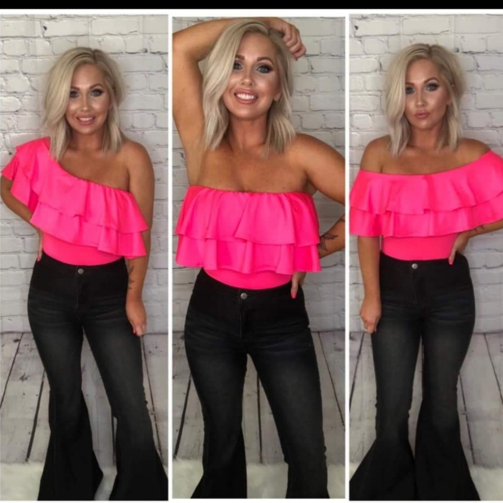 Hot pink bodysuit